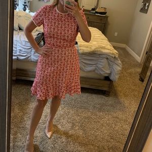 Coral and white Michael Kors dress